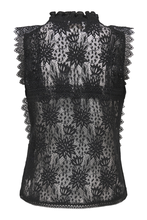 Only onlgillian s/l o-neck lace top ox w